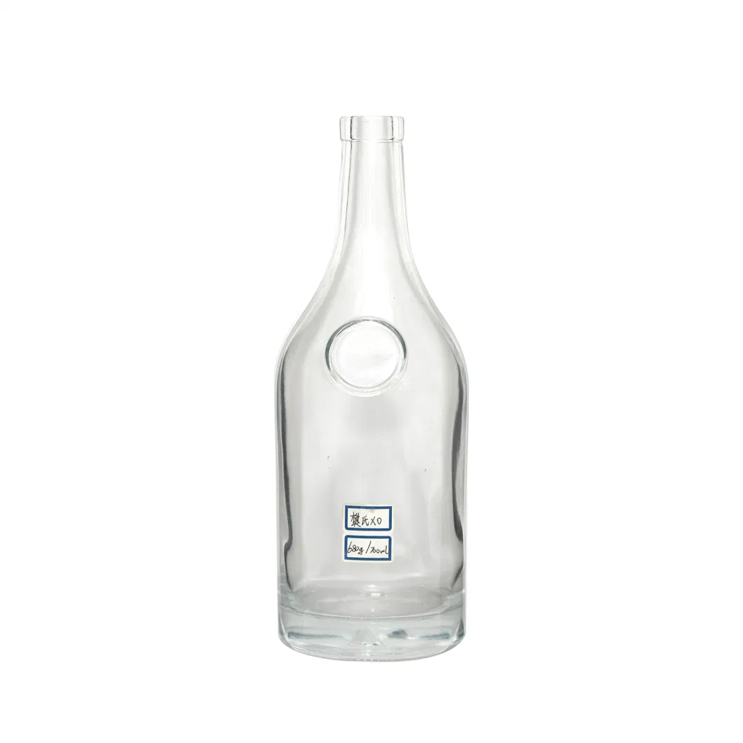 Wholesale Latest Style High Capacity Food Grade Whiskey Vodka Brandy Liquor Glass Bottle with Good Quality